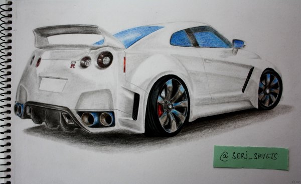 Nissan Skyline GTR 35 карандаш