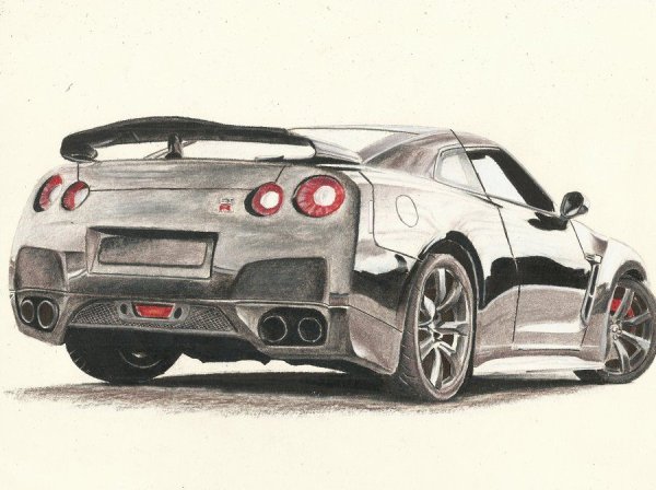 Nissan Skyline GTR 35 карандаш