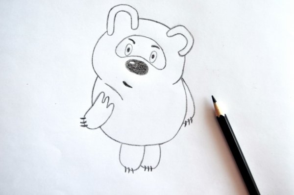 Винни пух рисунок карандашом