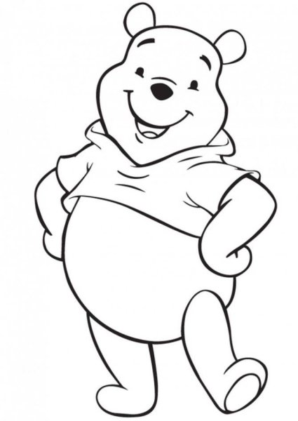 Мишка Винни пух Дисней раскраска