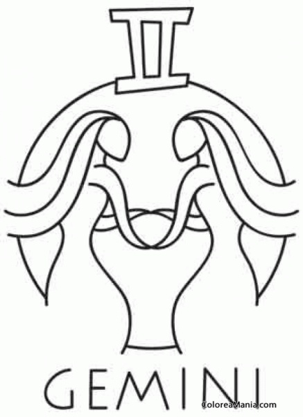 Знак зодиака Близнецы карандашом