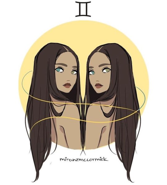 Близнецы арт в виде человека