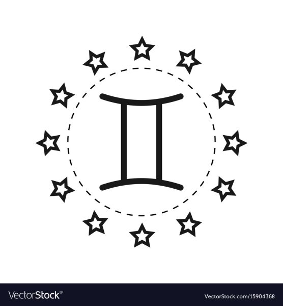 Знак близнецов в круге