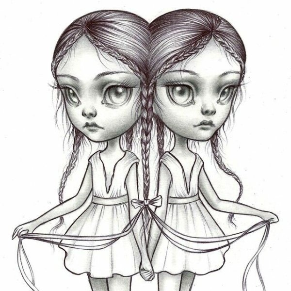 Близнецы для срисовки