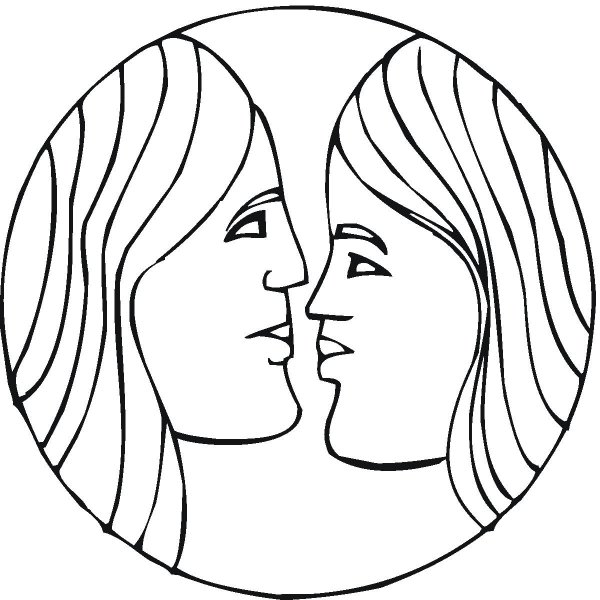 Близнецы карандашом