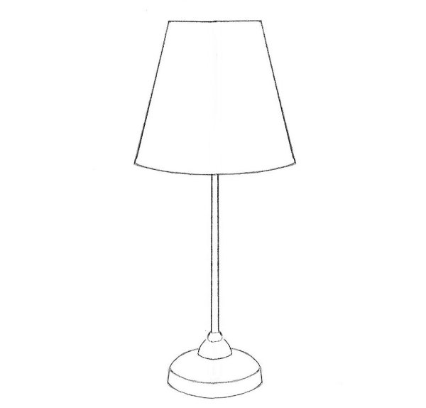 Рисование торшера