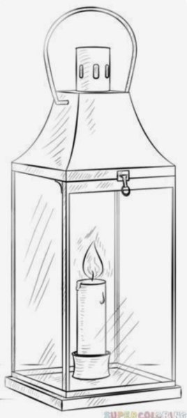 Фонарь для раскрашивания