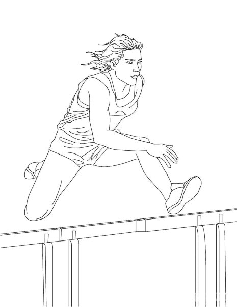 Раскраска легкая атлетика