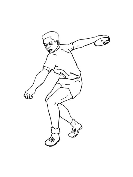 Раскраска прыжки в высоту