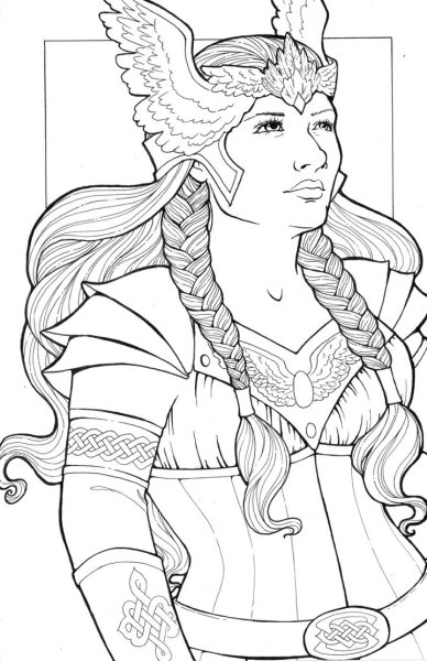 Срисовка ангел воин