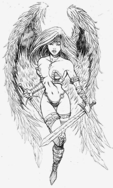 Валькирия раскраска