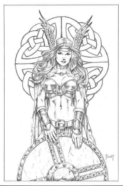 Валькирия эскиз