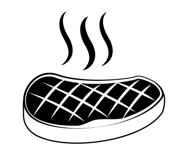 Стейк рисунок