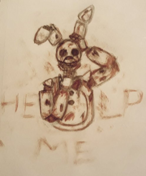 СПРИНГТРАП ФНАФ карандашом