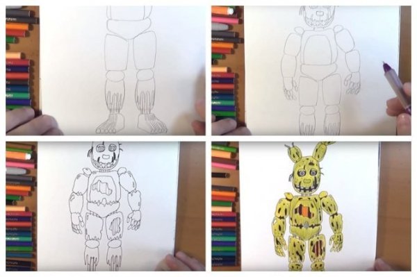 Поэтапное рисование АНИМАТРОНИКОВ