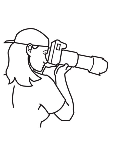 Раскраска фотограф