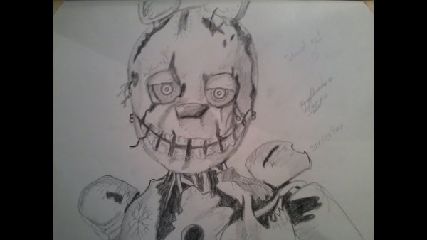 Поэтапное рисование спрингтрапа