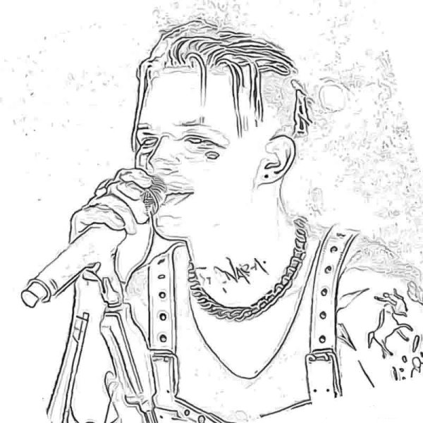 Элджей для срисовки