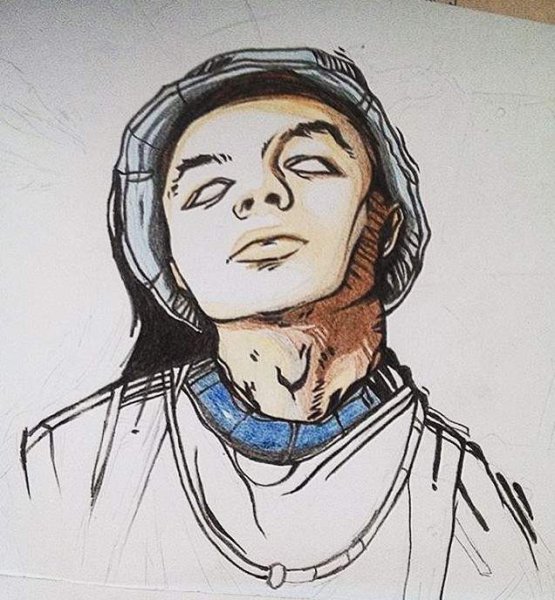 Элджей для срисовки