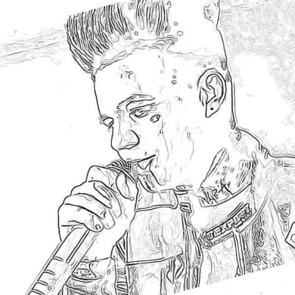 Элджей для срисовки