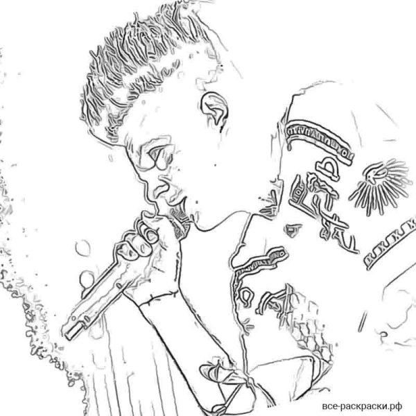 Раскраски Элджея и МОРГЕНШТЕРНА