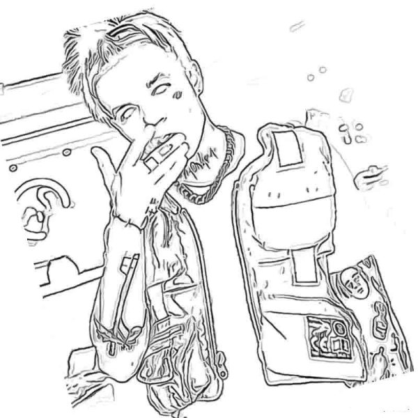 Элджей для срисовки