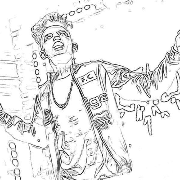 Рисунок Элджея карандашом