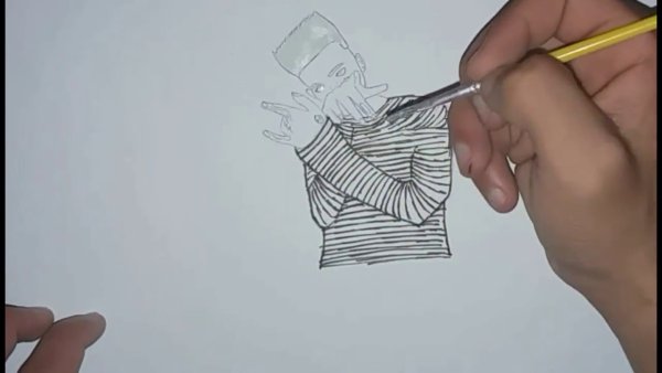 Элджей карандашом для срисовки