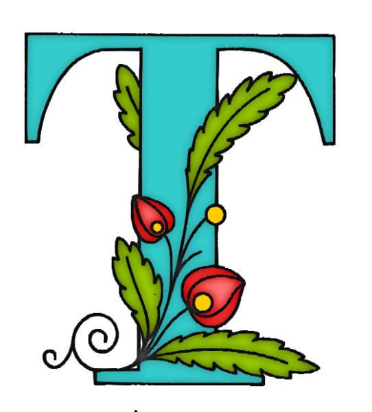 Буквица буква т