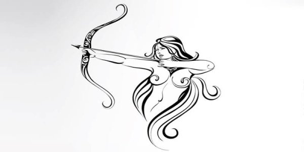 Стрелец знак зодиака вектор