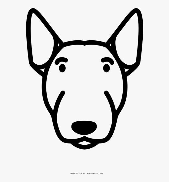 Бультерьер трафарет