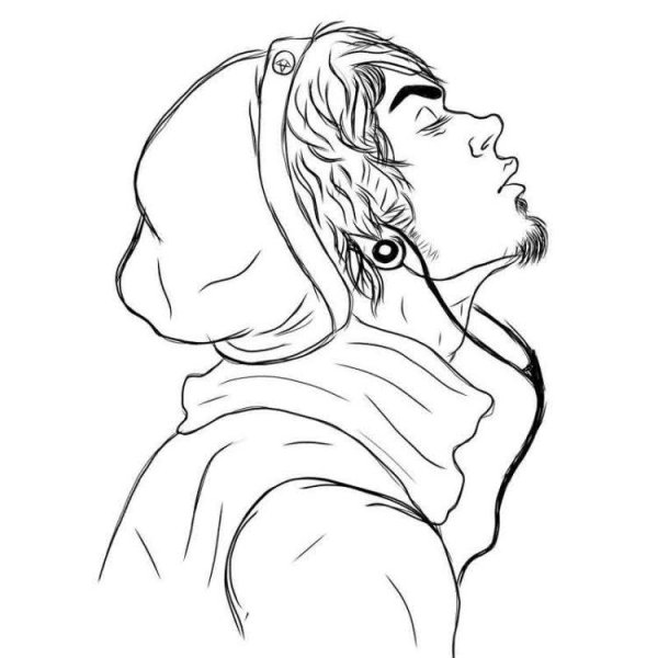 Рисунки для срисовки сложные парни