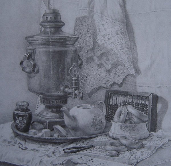 Самовар в графике