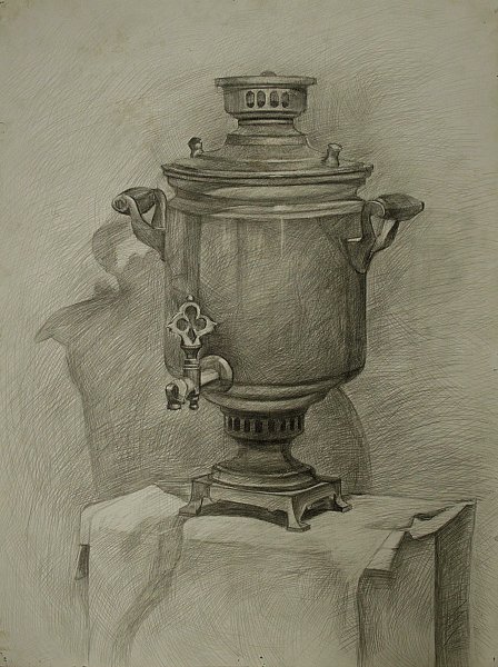 Самовар карандашом
