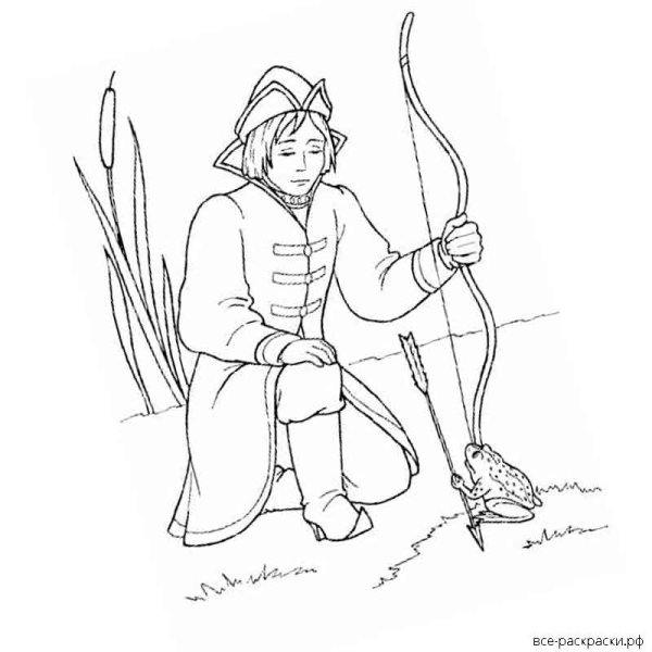 Царевна лягушка рисунок