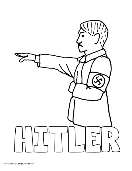 Портрет Гитлера карандашом