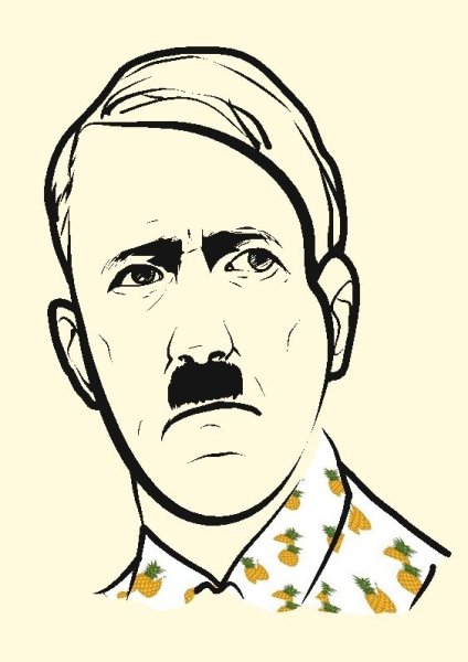 Портрет Гитлера карандашом