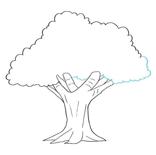 Дерево срисовать