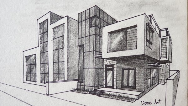 Эскиз дома Минимализм