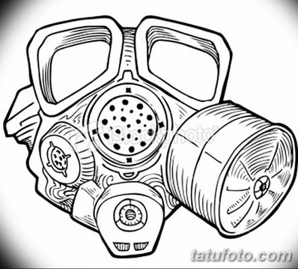 Респиратор раскраска