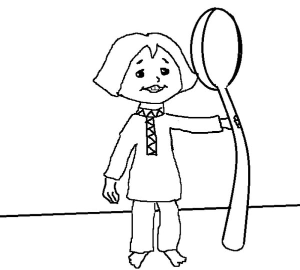 Мальчик с пальчик раскраска