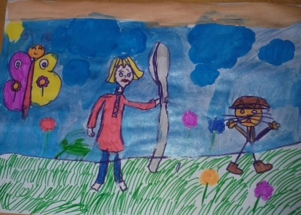 Раскраски к сказке мальчик с пальчик Шарля Перро