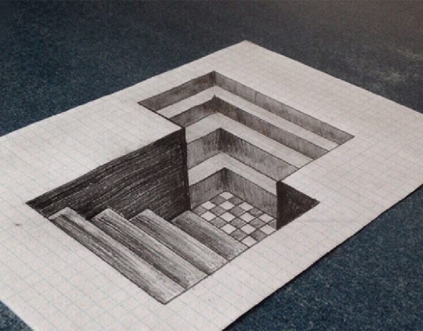 3д рисунки легкие