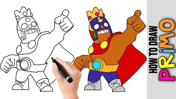 Раскраски Brawl Stars Эль Примо