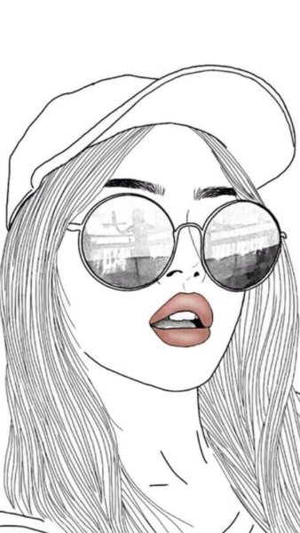 Девушка рисунок