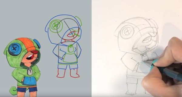 Леон Браво старс арт карандашом