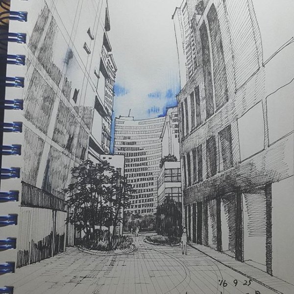 Сеул карандашом