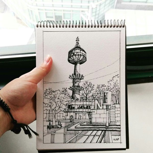 Корейские достопримечательности рисунки