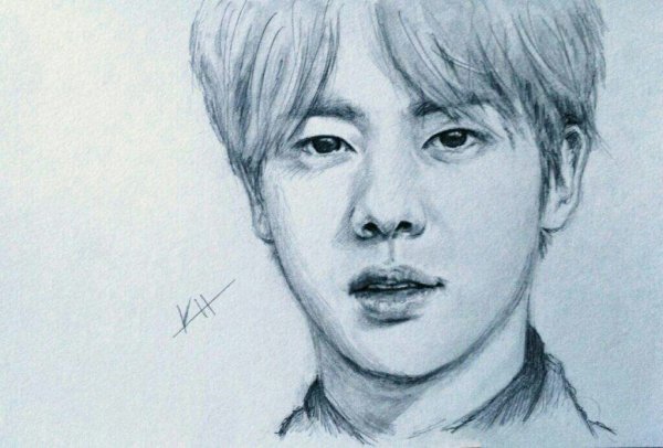 Джин БТС рисунок