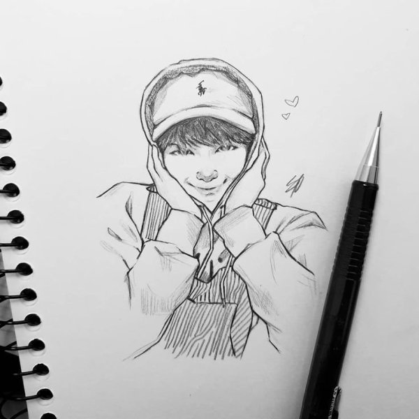 BTS тэхён скетчи